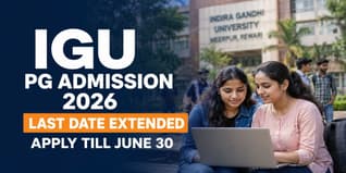 IGU Rewari PG Admission 2026-27 Last Date Extended to June 30; Check How to Apply
